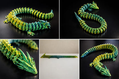 3D Printed Flexible Dragon Desk Fidget Toy