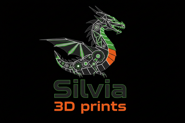 Silvia 3D prints Dragon Logo